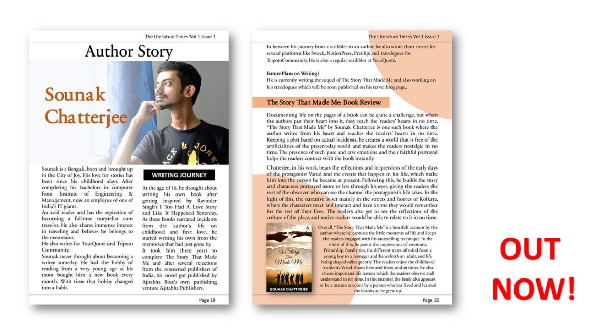 “The Story That Made Me” by Sounak Chatterjee – The Literature Times Magazine Review
