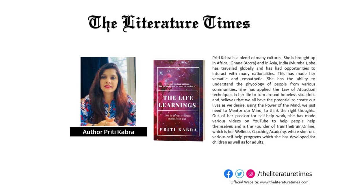 In Conversation With the Author, Youtuber And Wellness Coach Priti Kabra About her Book “The Life Learnings”