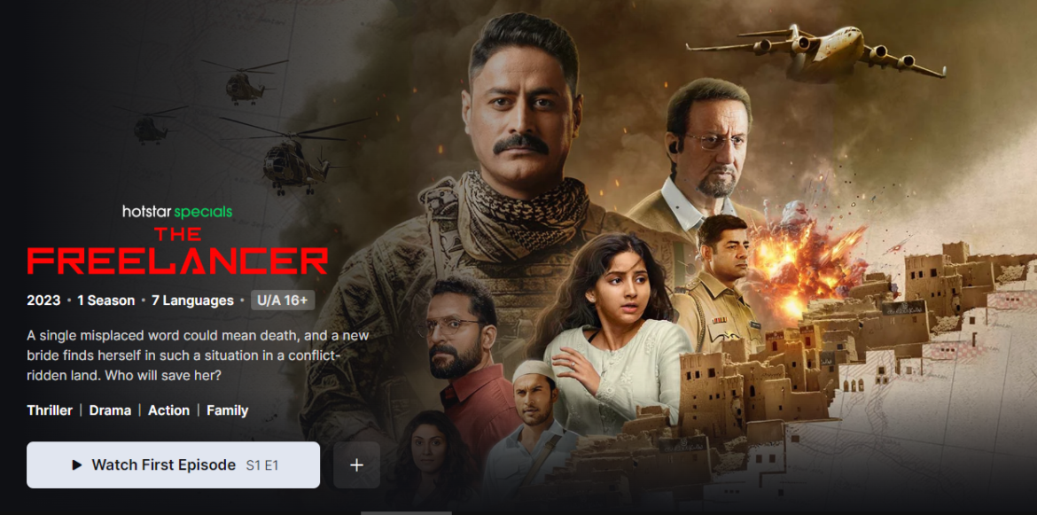 The Freelancer – an action thriller web series created and masterfully written by Neeraj Pandey