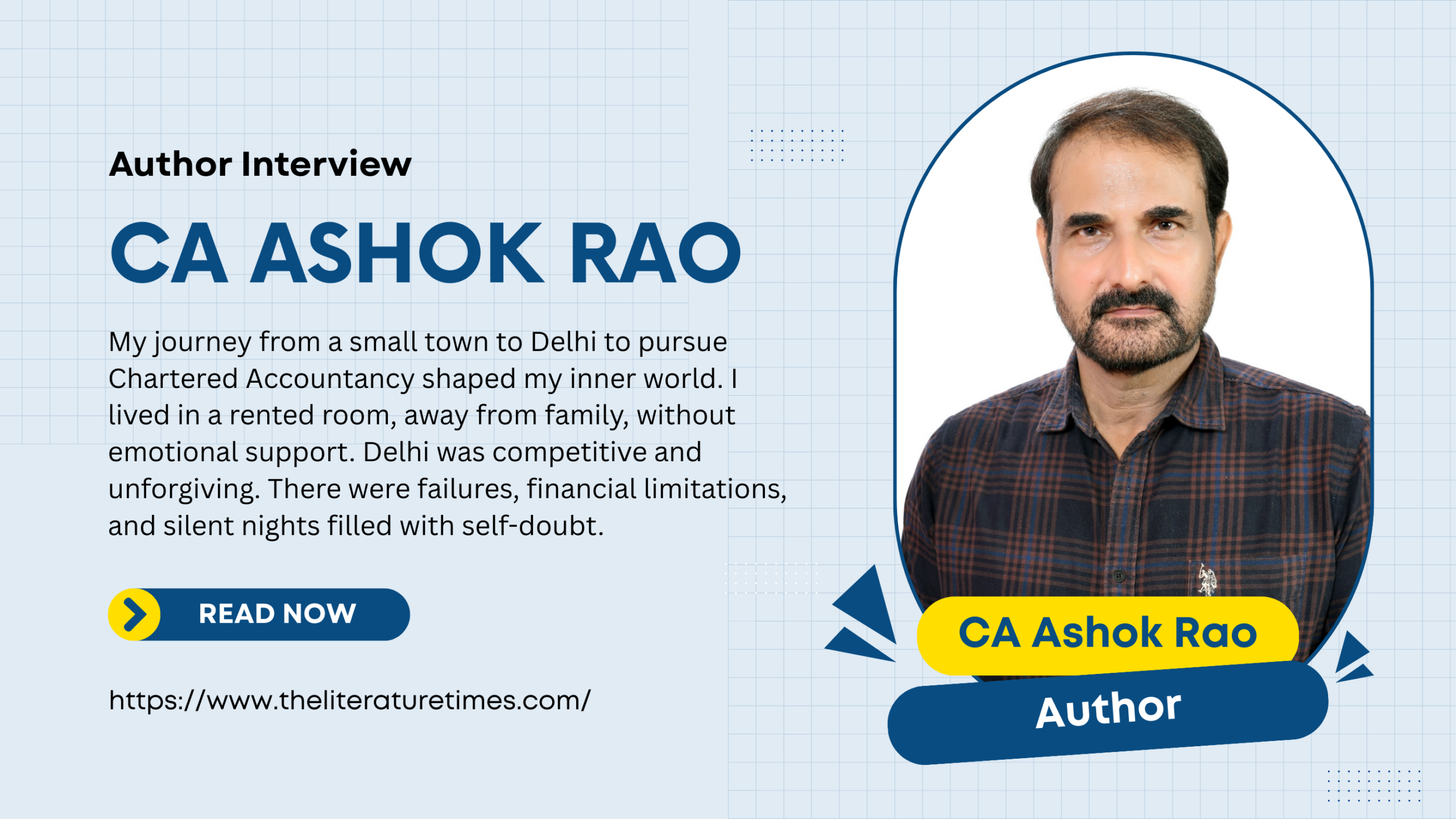 Ss Rao Author An Interview with CA Ashok Rao